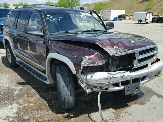 1D8HS58N93F609861 - 2003 DODGE DURANGO SL MAROON photo 1