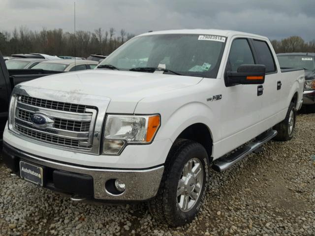 1FTFW1EF4EFB46370 - 2014 FORD F150 SUPER WHITE photo 2