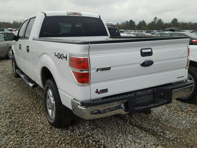 1FTFW1EF4EFB46370 - 2014 FORD F150 SUPER WHITE photo 3