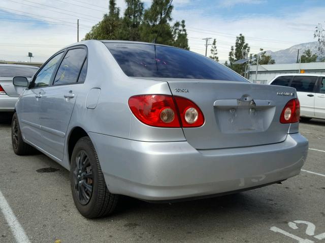 1NXBR32E97Z765294 - 2007 TOYOTA COROLLA CE SILVER photo 3