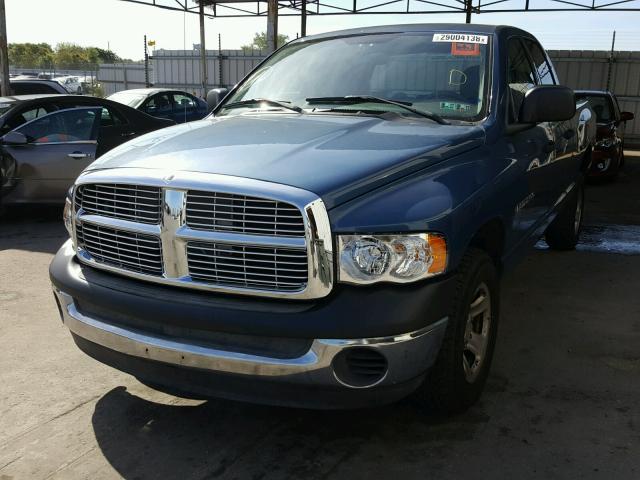 1D7HA18NX3S345301 - 2003 DODGE RAM 1500 S BLUE photo 2