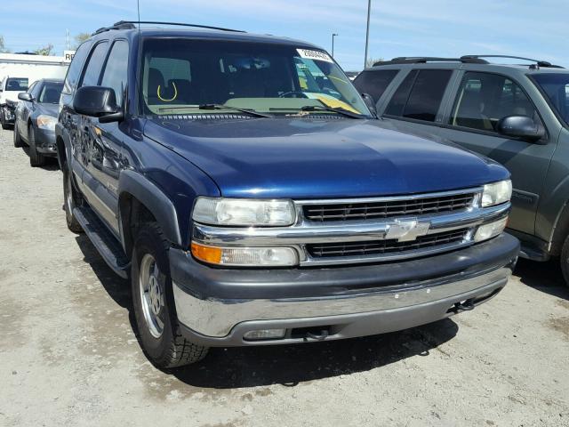 1GNEK13T53J262212 - 2003 CHEVROLET TAHOE K150 BLUE photo 1