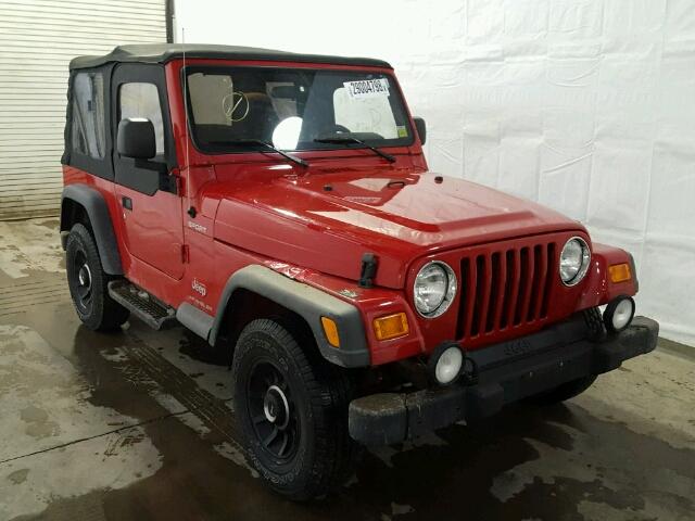 1J4FA49S63P315801 - 2003 JEEP WRANGLER / RED photo 1