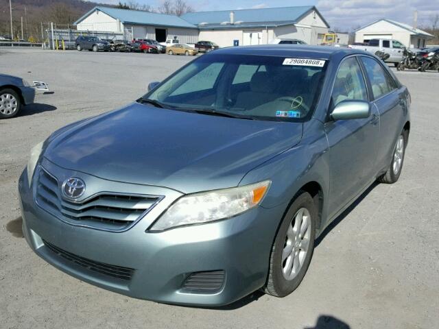 4T1BF3EK8BU654416 - 2011 TOYOTA CAMRY BASE TEAL photo 2