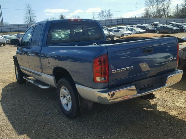 1D7HU18Z32S612092 - 2002 DODGE RAM 1500 BLUE photo 3