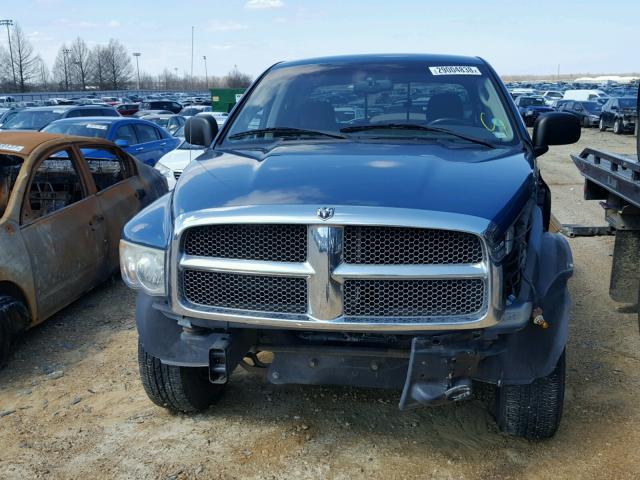 1D7HU18Z32S612092 - 2002 DODGE RAM 1500 BLUE photo 9