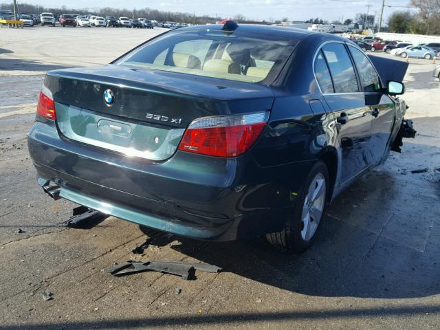 WBANF73507CU22621 - 2007 BMW 530 XI GREEN photo 4