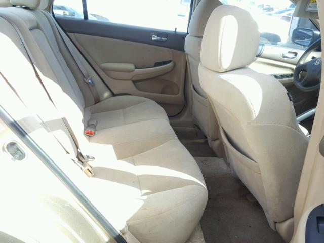 1HGCM56457A179876 - 2007 HONDA ACCORD LX TAN photo 6