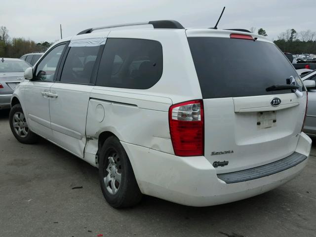 KNDMB233X96316044 - 2009 KIA SEDONA EX WHITE photo 3