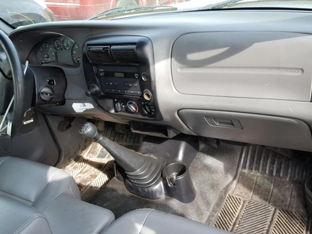 1FTYR10D77PA30860 - 2007 FORD RANGER GRAY photo 9