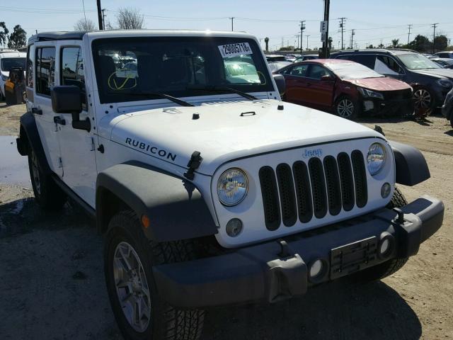 1C4BJWFG2FL755865 - 2015 JEEP WRANGLER U WHITE photo 1