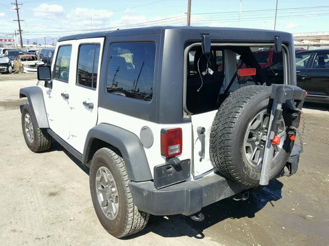 1C4BJWFG2FL755865 - 2015 JEEP WRANGLER U WHITE photo 3