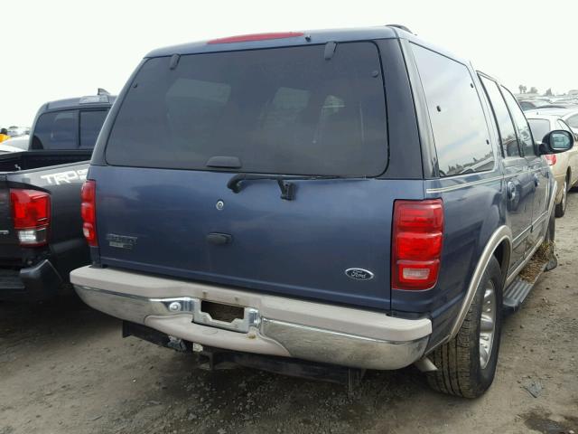 1FMRU17L7XLC26395 - 1999 FORD EXPEDITION BLUE photo 4