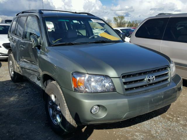 JTEDP21A940027473 - 2004 TOYOTA HIGHLANDER GREEN photo 1