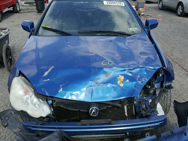 JH4DC53084S016425 - 2004 ACURA RSX TYPE-S BLUE photo 7