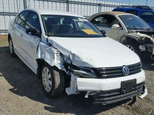 3VW267AJ6GM358909 - 2016 VOLKSWAGEN JETTA S WHITE photo 1