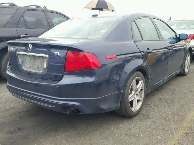 19UUA66244A074937 - 2004 ACURA TL BLUE photo 4