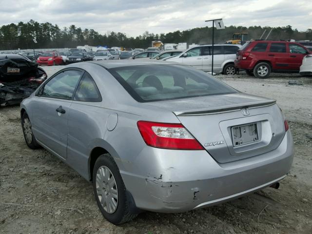 2HGFG12286H572188 - 2006 HONDA CIVIC DX SILVER photo 3