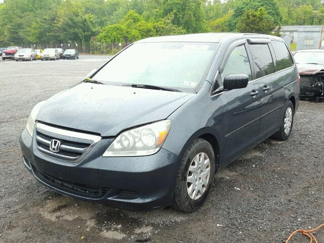 5FNRL38286B091390 - 2006 HONDA ODYSSEY LX BLUE photo 2