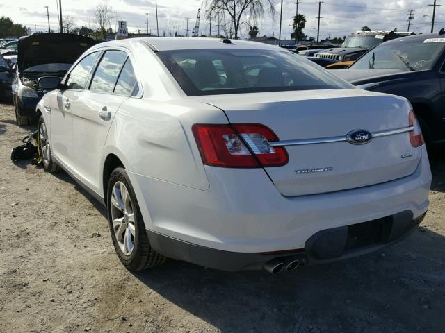 1FAHP2EW4AG154247 - 2010 FORD TAURUS SEL WHITE photo 3