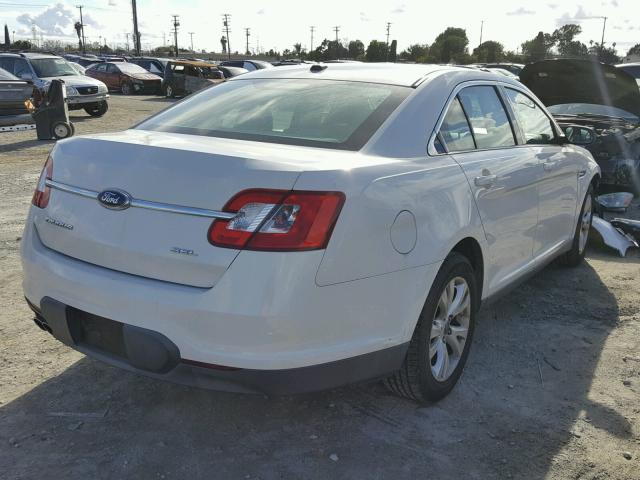 1FAHP2EW4AG154247 - 2010 FORD TAURUS SEL WHITE photo 4