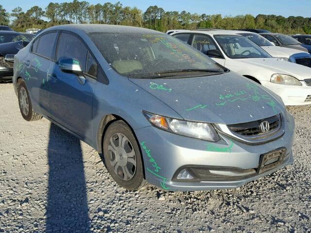 19XFB4F20DE003871 - 2013 HONDA CIVIC HYBR TEAL photo 1