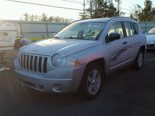 1J8FT47068D706790 - 2008 JEEP COMPASS SP SILVER photo 2