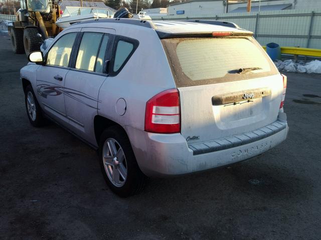 1J8FT47068D706790 - 2008 JEEP COMPASS SP SILVER photo 3