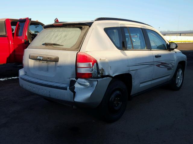 1J8FT47068D706790 - 2008 JEEP COMPASS SP SILVER photo 4