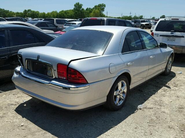 1LNHM87A42Y607846 - 2002 LINCOLN LS SILVER photo 4