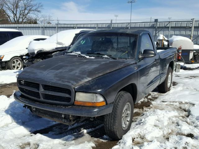 1B7FL26X4YS540680 - 2000 DODGE DAKOTA GREEN photo 2