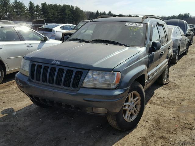 1J4GW48S92C297369 - 2002 JEEP GRAND CHER GRAY photo 2