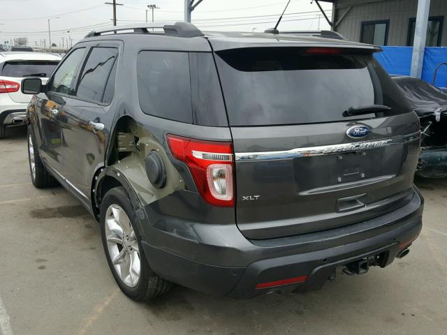 1FM5K7D80FGA34539 - 2015 FORD EXPLORER X GRAY photo 3