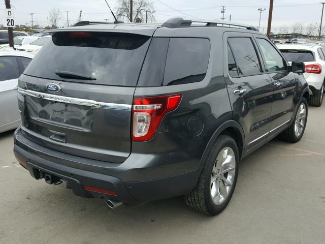 1FM5K7D80FGA34539 - 2015 FORD EXPLORER X GRAY photo 4