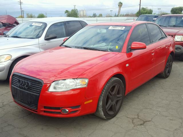 WAUAF78E87A200461 - 2007 AUDI A4 2 RED photo 2