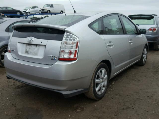 JTDKB20U087701478 - 2008 TOYOTA PRIUS SILVER photo 4