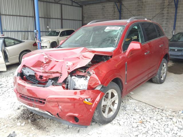 3GNAL3EK0ES540415 - 2014 CHEVROLET CAPTIVA LT RED photo 2