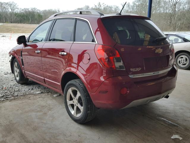 3GNAL3EK0ES540415 - 2014 CHEVROLET CAPTIVA LT RED photo 3