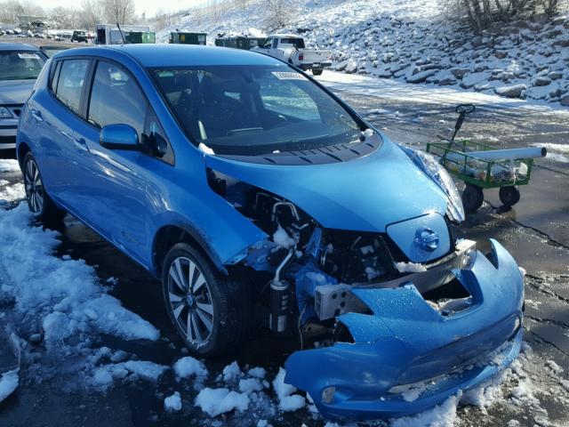 1N4AZ0CP0DC415557 - 2013 NISSAN LEAF S BLUE photo 1