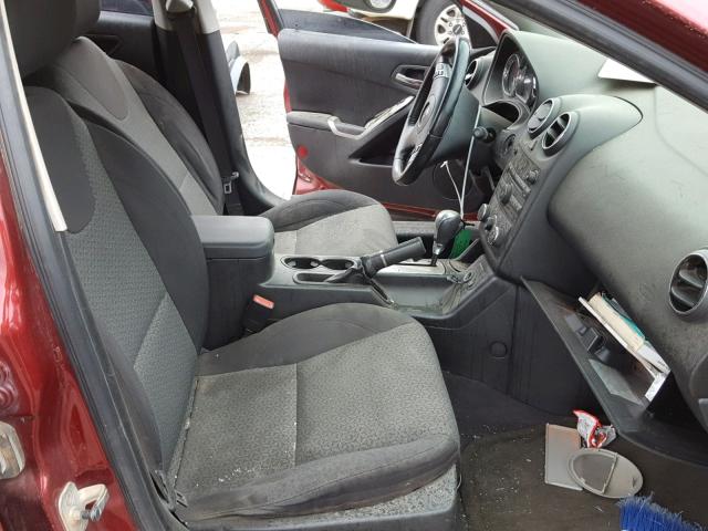 1G2ZA5E04A4121039 - 2010 PONTIAC G6 RED photo 5