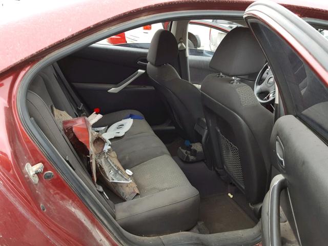 1G2ZA5E04A4121039 - 2010 PONTIAC G6 RED photo 6