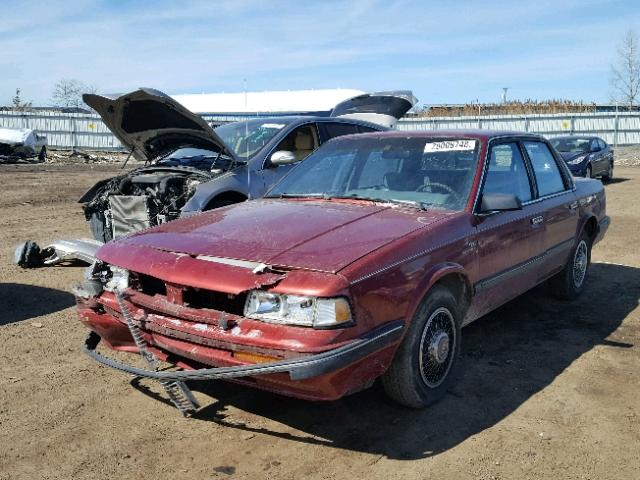 1G3AL54N7M6359539 - 1991 OLDSMOBILE CUTLASS CI 栗色 照片 2