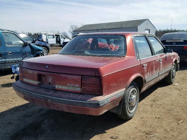 1G3AL54N7M6359539 - 1991 OLDSMOBILE CUTLASS CI 栗色 照片 4