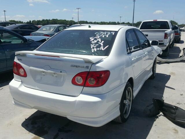 2T1BR32E85C453658 - 2005 TOYOTA COROLLA CE WHITE photo 4