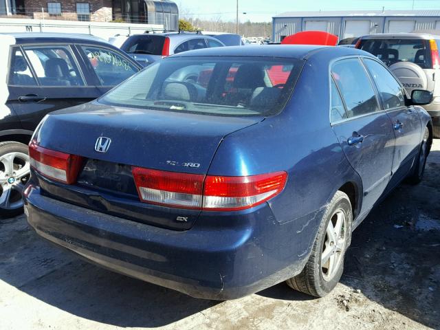 1HGCM56653A081152 - 2003 HONDA ACCORD EX BLUE photo 4