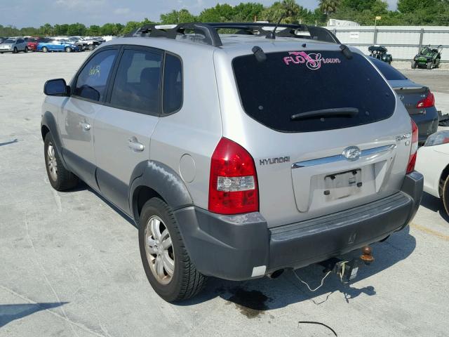 KM8JN12D76U445828 - 2006 HYUNDAI TUCSON GLS SILVER photo 3