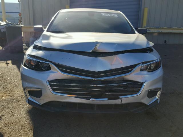 1G1ZB5ST8GF350790 - 2016 CHEVROLET MALIBU LS ვერცხლისფერი ფოტო 9