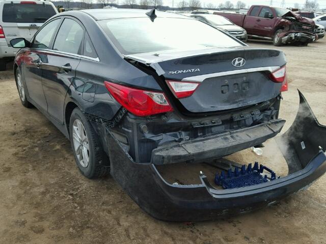 5NPEB4AC7BH021482 - 2011 HYUNDAI SONATA GLS BLUE photo 3