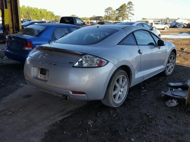 4A3AK64FX7E059955 - 2007 MITSUBISHI ECLIPSE ES SILVER photo 4