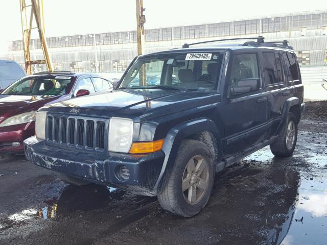 1J8HH48N56C357208 - 2006 JEEP COMMANDER BLUE photo 2